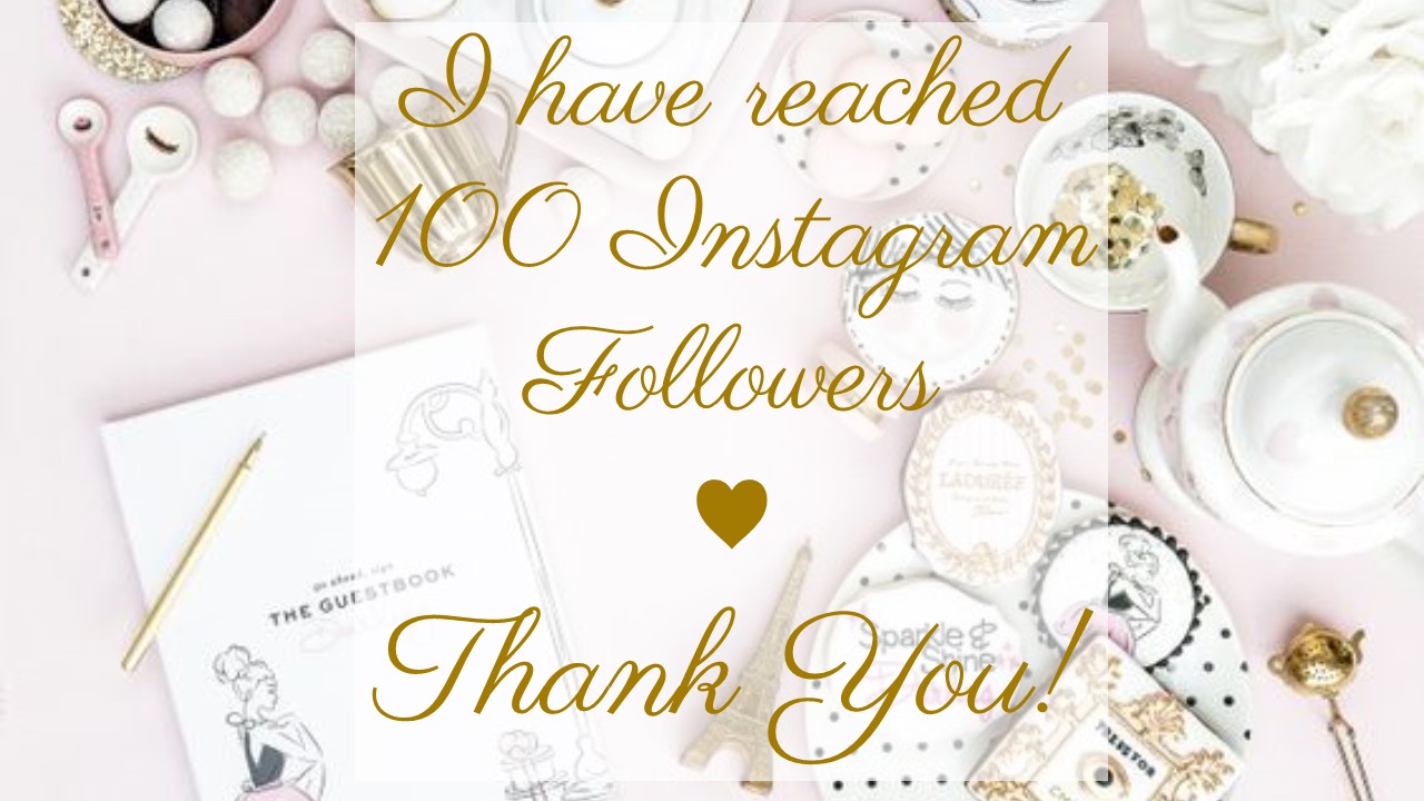 100 Followers on Instagram | Vintage Flowers Girl
